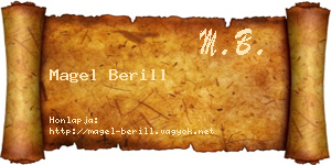 Magel Berill névjegykártya